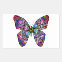 Colorful Butterfly Mandala Stickers