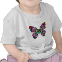 Colorful Butterfly Mandala Tees