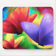 Colorful Butterfly Mousepad Art mousepad