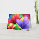 Colorful Butterfly Painting - Multi card