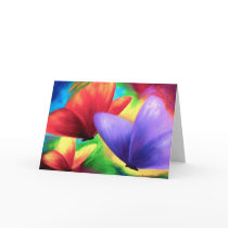 Colorful Butterfly Painting - Multi Card
