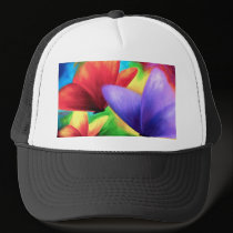 Colorful Butterfly Painting - Multi hats