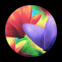 Colorful Butterfly Painting - Multi magnets