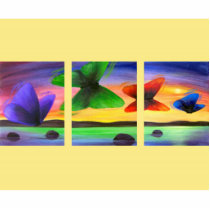 Colorful Butterfly Painting - Multi photo sculptures