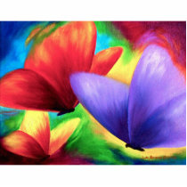 Colorful Butterfly Painting Photo Sculpture photo sculptures