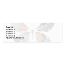 colorful butterfly plain business cards