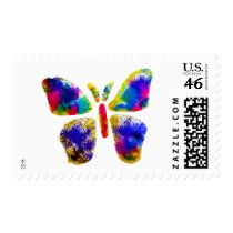 Colorful Butterfly Spray Art Stamps