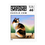Colorful Calico Cat Postage postage