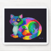 Colorful Calico Mouse Pad