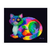 Colorful Calico Post Card