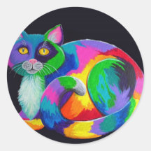 Colorful Calico Sticker