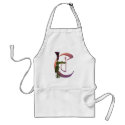 Colorful Calla Initial C aprons