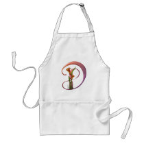 Colorful Calla Initial D aprons by initials Colorful Calla Initial D aprons