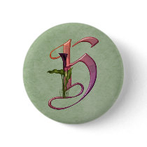 Colorful Calla Initial H buttons
