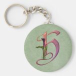 Colorful Calla Initial H Key Chains