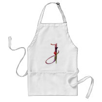 Colorful Calla Initial J aprons by initials Colorful Calla Initial J aprons