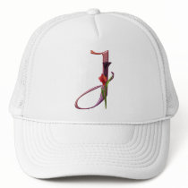 Colorful Calla Initial J hats