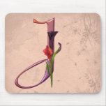 Colorful Calla Initial J Mouse Mat