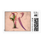 Colorful Calla Initial K Stamps