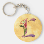 Colorful Calla Initial L Keychains