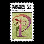 Colorful Calla Initial P