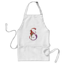 Colorful Calla Initial S Apron