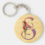 Colorful Calla Initial S Key Chains