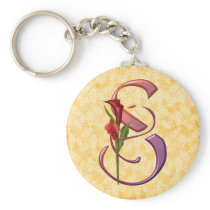 Colorful Calla Initial S Key Chains