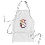 Colorful Calla Initial T aprons
