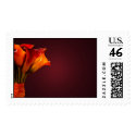 Colorful calla lily bouquet wedding stamps