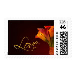 Colorful calla lily love stamp