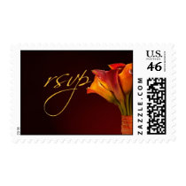 Colorful calla lily rsvp stamps