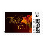 Colorful calla lily thank you postage stamp