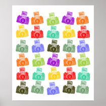 Colorful Cameras Posters