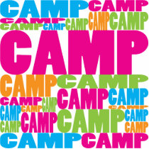 Colorful Camp photo sculptures