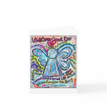 Colorful Cancer Angel Card