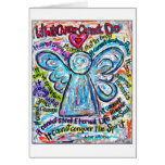 Colorful Cancer Angel Card cards