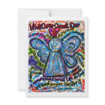 Colorful Cancer Angel Invitation