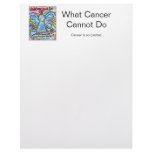 Colorful Cancer Angel Letterhead
