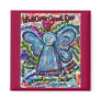 Colorful Cancer Angel Magnet