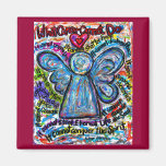 Colorful Cancer Angel Magnet