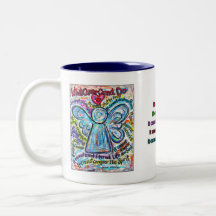 Colorful Cancer Angel Mug