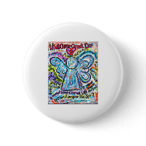 Colorful Cancer Angel Painting Pins