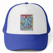 Colorful Cancer Angel Painting Hat