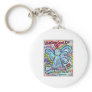 Colorful Cancer Angel Painting Keychain
