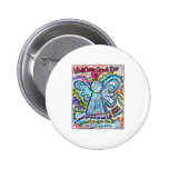 Colorful Cancer Angel Painting Pins