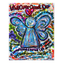 Colorful Cancer Angel Photo Art Print