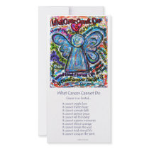 Colorful Cancer Angel Photo Card photo cards by donnabellasangels Colorful Cancer Angel Photo Card photo cards