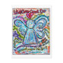 Colorful Cancer Angel Postcard