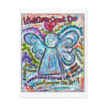 Colorful Cancer Angel Postcard